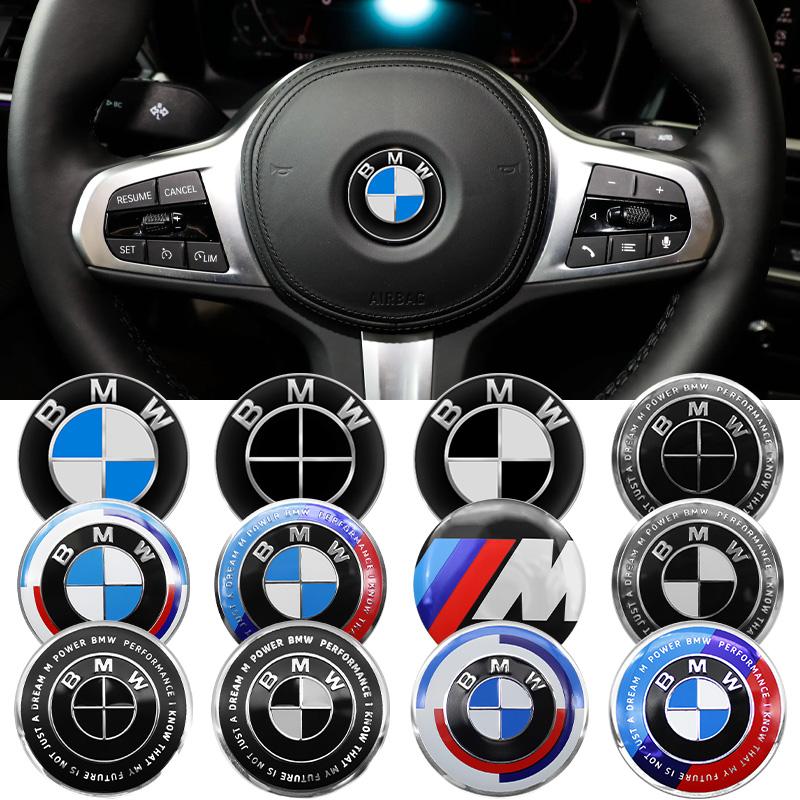 1Pcs 45mm 47mm Car Steering Wheel Decoration Badge Sticker Logo Accessories For BMW E46 E90 E60 F30 F10 E39 E36 F20 E87 E90 E70