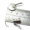 24 шт. Заготовки для сережек с французским рычагом на спине подходят для сережек с кабошонами диаметром 12 мм.