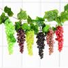 18/36/85 Головы Черный Красный Зеленый Фиолетовый Искусственный Виноград Фото Реквизит Украшения для вечеринок Искусственные Фрукты Свадьба День Рождения Товары для вечеринок