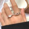 Lan Zhi 925 Sterling Silver Moonstone Ring - Women's Ins Niche Design, Luxury High-End Jewelry, Non-Fading.