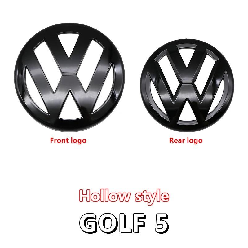 2026 Hot 2pcs ABS Car Front Grill Emblem Rear Trunk Badge Logo For Volkswagen VW Golf 4 5 6 7 7.5 8 Scirocco Premium Pro Plus Extra dj1