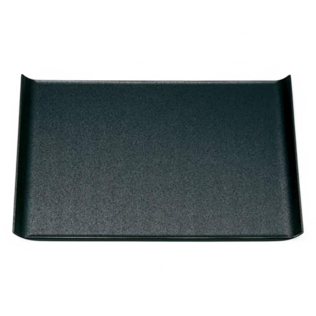 Made In Highly Durable Black Dry Lacquer Clear Lacquer X X J-kitchens Placemat/Tray, Japan, Design, 5-Shaku Wing, (45.8cm 32.7cm 2.5cm)