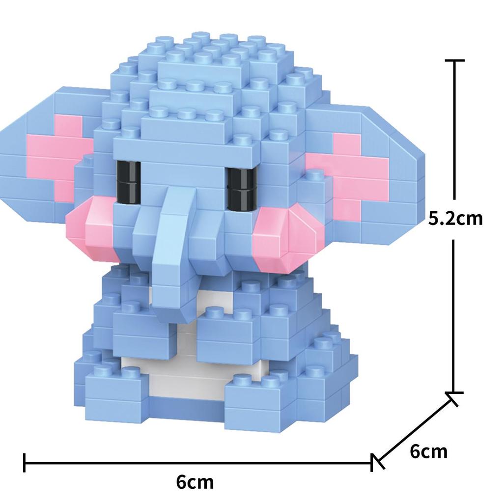 Creative Building Blocks 25 Stypes Cute Animal Cartoon Model DIY Collect Fans Education Toys for Kids Gift for Girls
