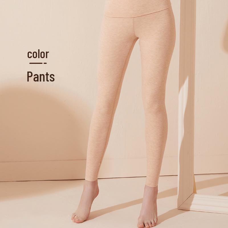 Женский бесшовный комплект из кашемира и шелка: жилет и кальсоны с встроенным бюстгальтером - на флисовой подкладке и плотный для осени