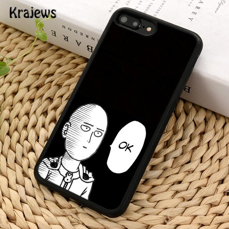 Krajews One Punch Man Japan Manga Phone Case Cover For iPhone 14 5 SE 6s 7 8 Plus 11 12 13 Pro X XR XS Max Samsung S21 S22 Ultra