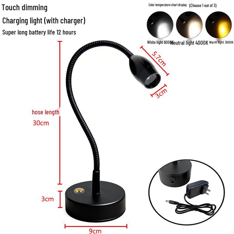 Tri-Color Touch Dimming Jewelry Display Light