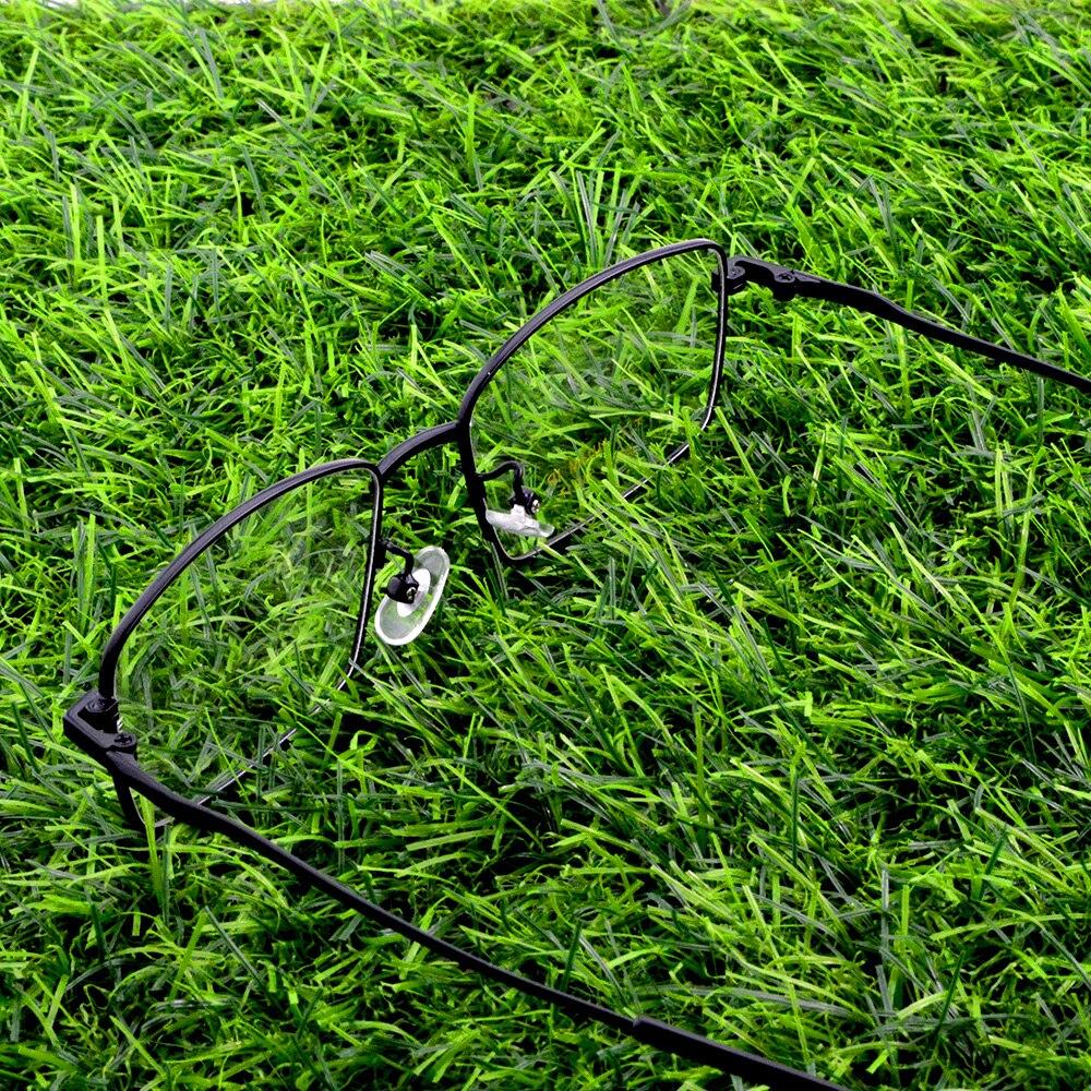 Прямоугольная оправа из титанового сплава, легкая, неаллергенная, удобная, носоупоры, оправа для оптических очков, оправа для очков, очки