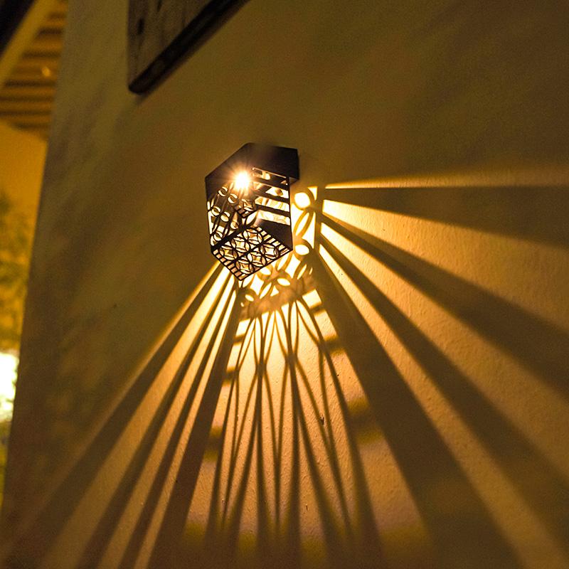 Outdoor solar LED decorative lights, household garden lights, garden fence solar fence lights