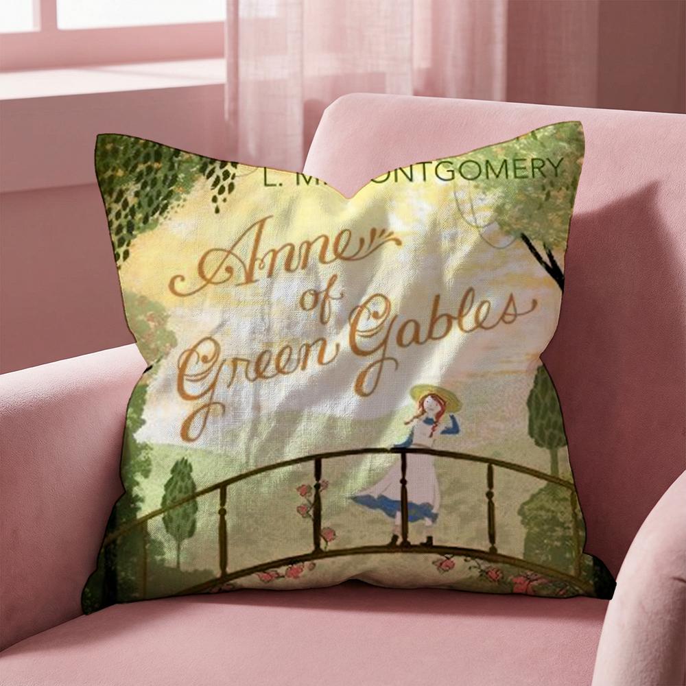 Чехол для подушки с изображением Энн из «Зеленых холмов» — многофункциональный, для дома и автомобиля, двусторонний, мягкий и прочный, подходит для повседневного использования.