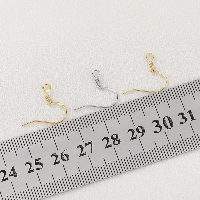 Серьги с серебряным покрытием 925 пробы и заушниками