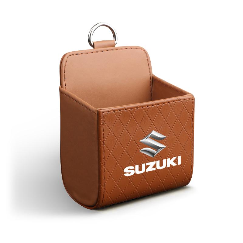 Сумка для хранения в салоне автомобиля, сумка для мусора на воздуховоде, подвесной органайзер-бокс для Suzuki Jimny Samurai S-Cross SX4 GW250 Swift XL-7 ALTO IGNIS, аксессуары