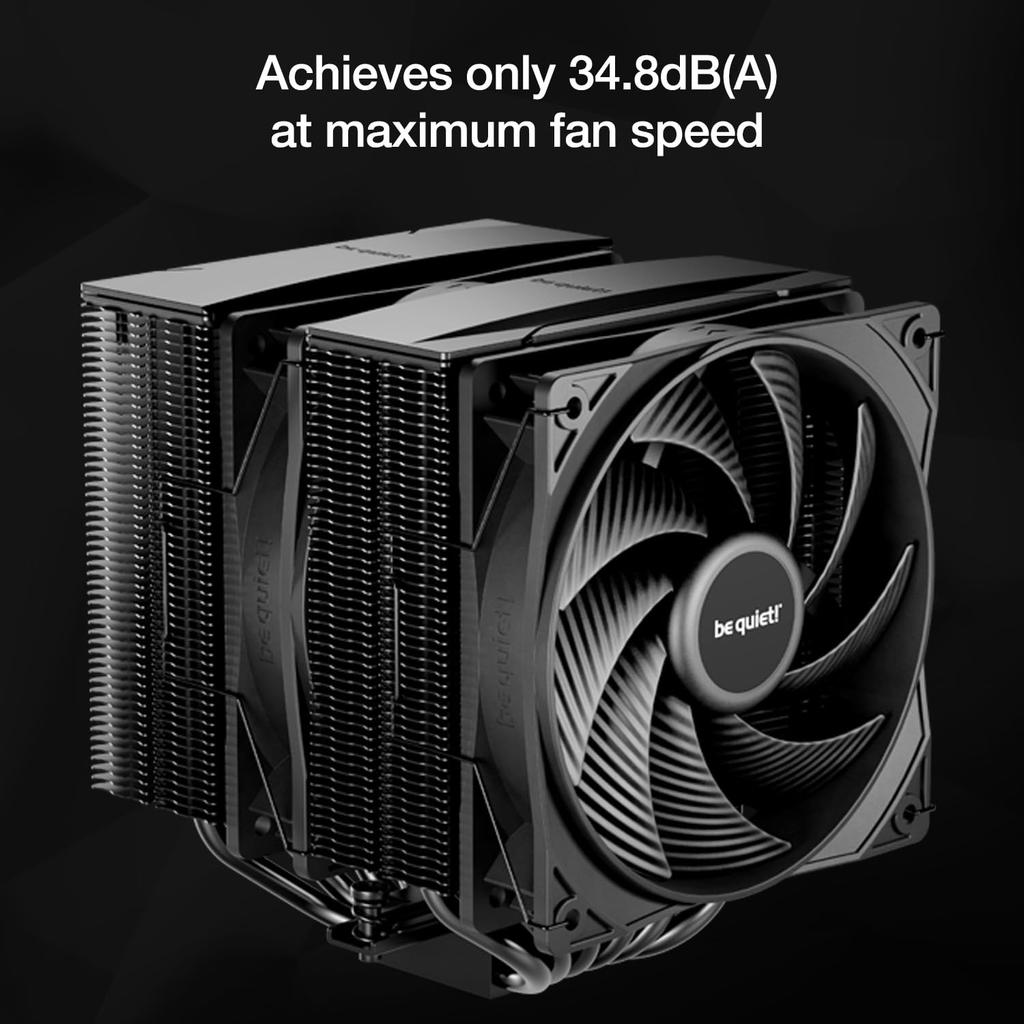 be quiet! CPU Cooler BK042 PURE ROCK PRO 3 Black Air Cooling Intel Core Ultra (LGA1851) AMD AM5 Compatible Domestic Authorized Distributor Product BK0