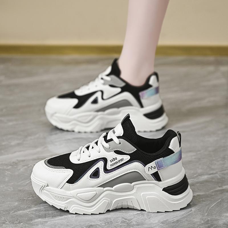 Daddy Shoes Women's Spring 2025 New Shoes Women's Tide Ins Versatile and Popular Spring and Autumn Casual Sports Shoes K802