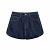 Kaslead New Arrival Women's Fashion Style Stylish Simple and Versatile Balloon Style Denim Skirt 2569290