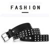 Luxury Brand Design Gothic Leather Belt Ladies Dress Strap Rivet Waist Band Pin Buckle Waistband
