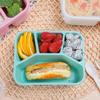 4 Compartments Stackable Snack Boxes Reusable Meal Prep Containers Portable Kids Bento Box