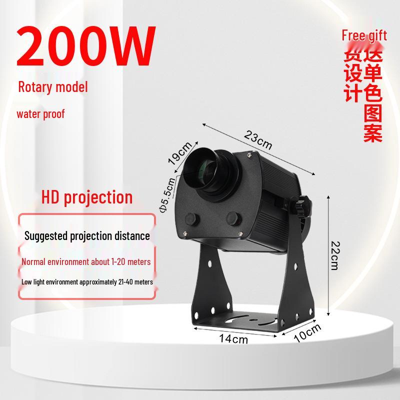 Водонепроницаемый наружный проекционный прожектор с логотипом для рекламы
