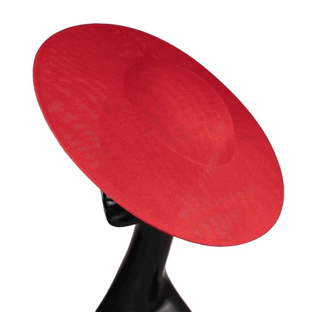 Solid Color Mesh Hat Wide Brim Masquerade Top Hat Fashion Vintage Fascinator Hat  Girl