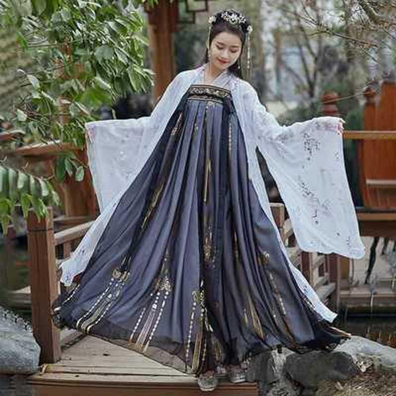 Танцевальное китайское платье принцессы ханьфу, женское сказочное народное платье с женским танцевальным восточным костюмом, китайская одежда