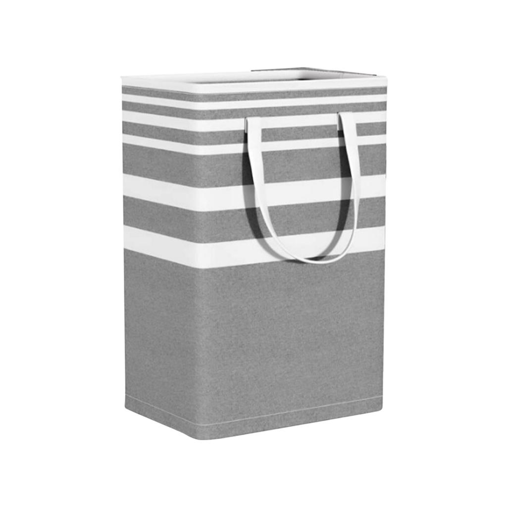 Большая сумка для белья объемом 75 л - водонепроницаемая, отдельно стоящая корзина для белья - высокая корзина для белья с удлиненными ручками для одежды и игрушек