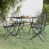 Day and Night - Day and Night Garden Dining Set 5 Pieces Anthracite Expanded Metal Mesh