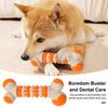 Indestructible Dog Chew Toys Interactive Puppy Teeth Bone Cleaning Boredom Relief Gear Bone for Aggressive Chewers Small Medium Large Breed