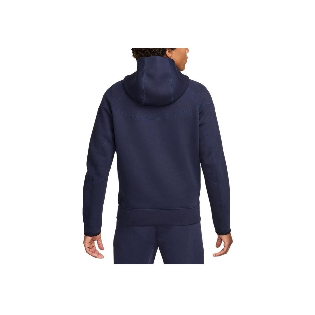 Nike Челси ФК Tech Fleece Windrunner Однотонная Удобная Модная Куртка на Молнии Мужская Куртка Обсидиан FZ4175-452