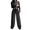 Suit Wide Leg Pants Advanced Sense of Solid Color Temperament Commuter Slim Pants Woman
