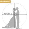 Round Metal Wedding Arch Stand - Portable Balloon & Flower Backdrop Frame for DIY Birthday Reusable Circle Party Kit