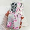 Samsung S25 Ultra Mobile Phone Case Flower Lens Film S24 All Inclusive New A56 Bracelet Protective Case