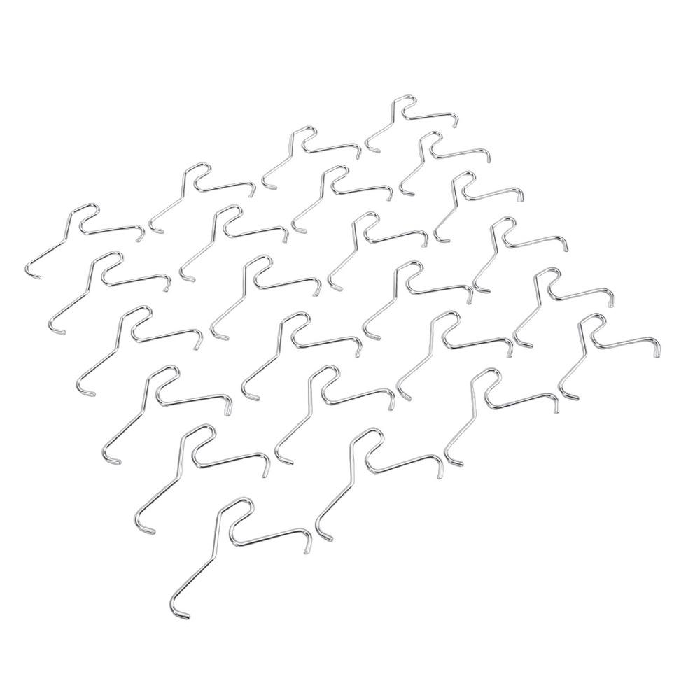 24Pcs Opening 2.08 in Brick Hook Clips Stainless Steel Brick Wall Hangers for Holiday Decorations