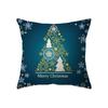 Christmas Theme Snowflake Christmas Decoration Print Pattern Cushion Cover Home Living Room Sofa Decoration Pillow Pillow Cover