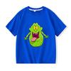 100% Cotton Ghostbusters Children's T-shirts Funny Slimer Cartoon Print Short Sleeve Boys Girls Tee Casual Crew Neck Tops Summer
