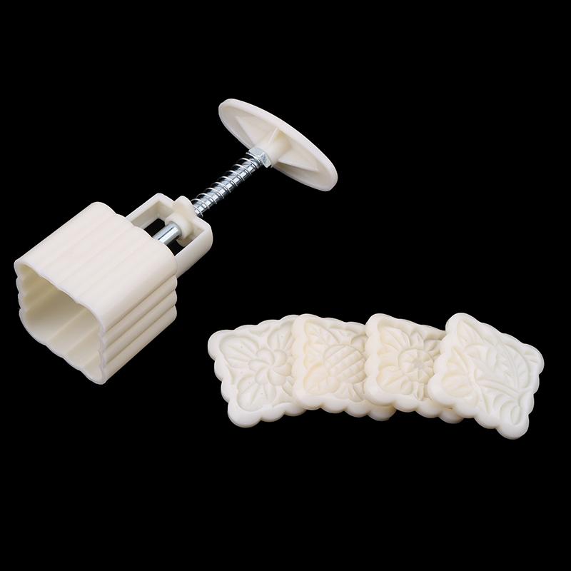 Форма для лунного пряника Праздник середины осени Форма для лунного пряника с ручным прессованием Цветок Инструменты для украшения лунного пряника Инструменты для прессования вручную