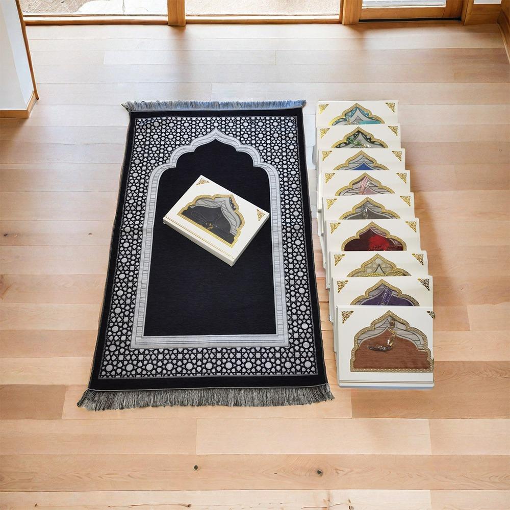 Нескользящий Набор Молитвенных Ковриков Прямоугольный Джанамаз Саджада Исламские Подарки Мусульманский Молитвенный Коврик Женщины Мужчины