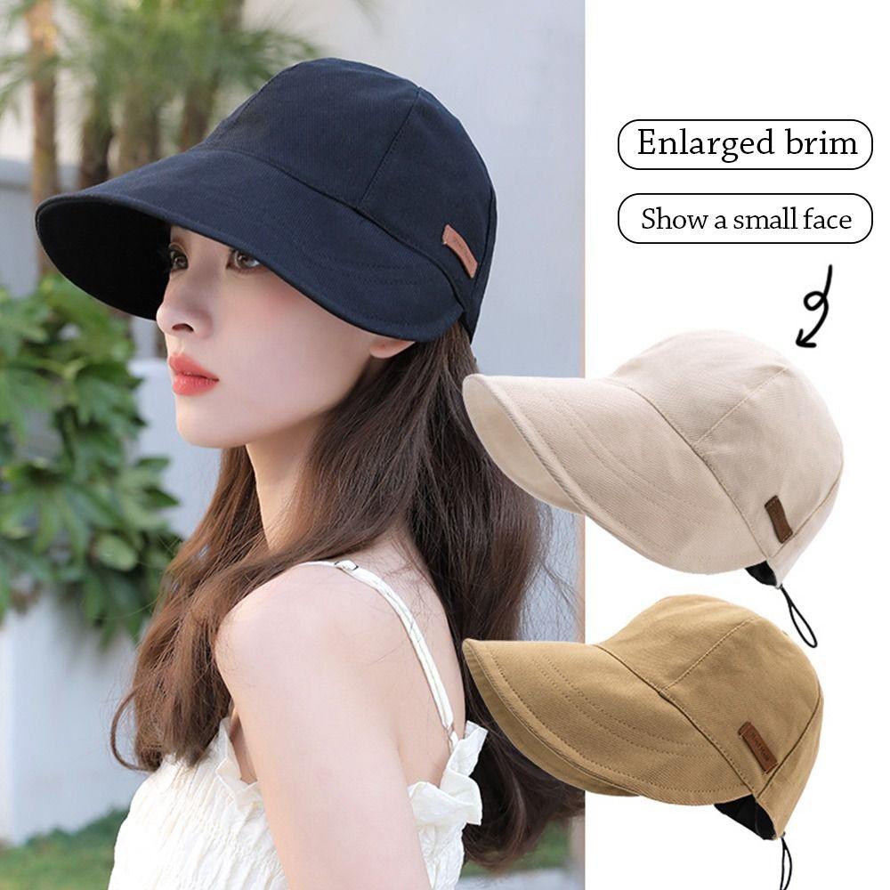 Summer Foldable Portable Bucket Hat Beach Cap Sun Hat Fisherman Cap