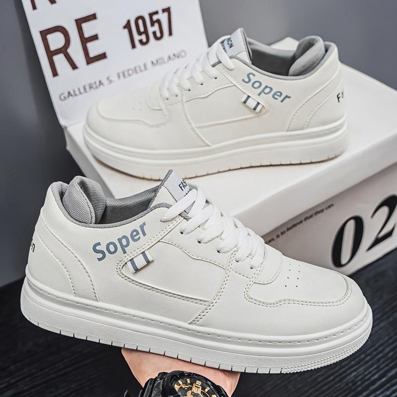 Весенняя мужская обувь новая дышащая маленькая белая обувь мужская трендовая универсальная платформа спортивная обувь повседневная обувь для скейтборда модная обувь