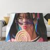 Momo Fashion Мягкое теплое фланелевое одеяло Momo Kpop Momo Эстетика K-pop женская группа Джихё Цзыюй Дахён Мина Сана Чонён