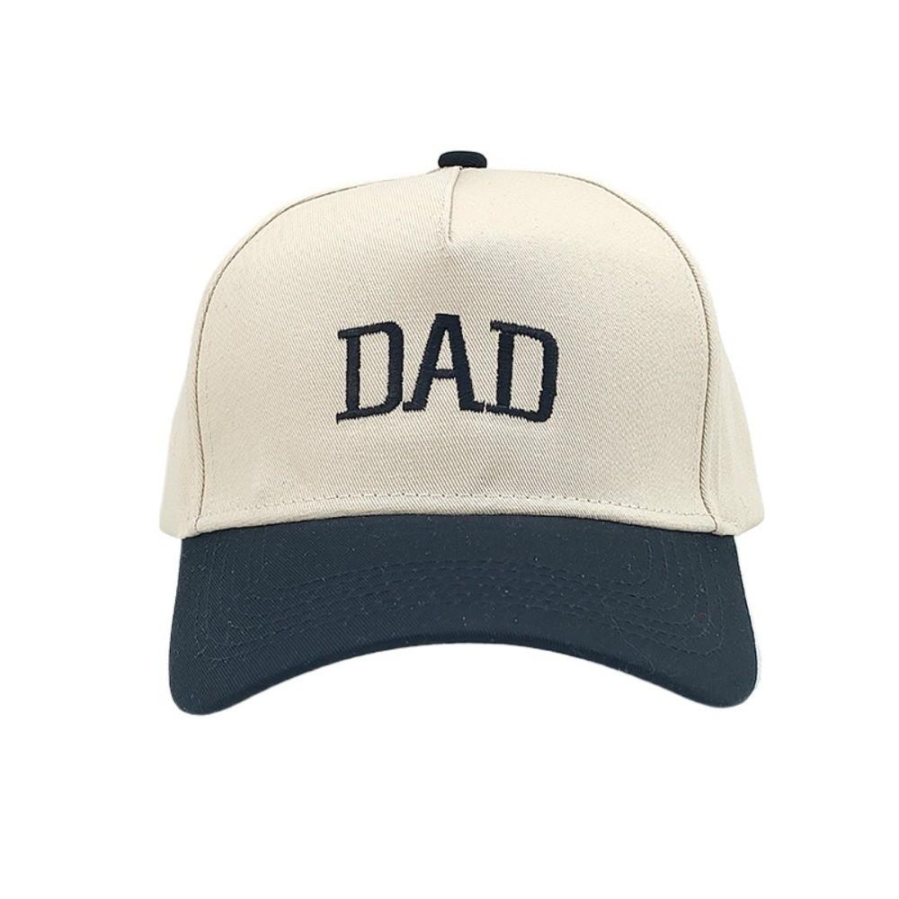 2pcs/set Letter Embroidered Mom Dad Baseball Cap Two-Tone Couple Cap Baseball Hats For Man Women