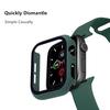 Закаленное стекло + чехол для часов Apple Watch 8 7 6 SE 5 3 4 44 мм 40 мм Защитная пленка для экрана iWatch 5 3 2 42 мм 38 мм чехол-бампер