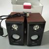 D092 Wooden USB Stereo Speakers for Computer and Laptop