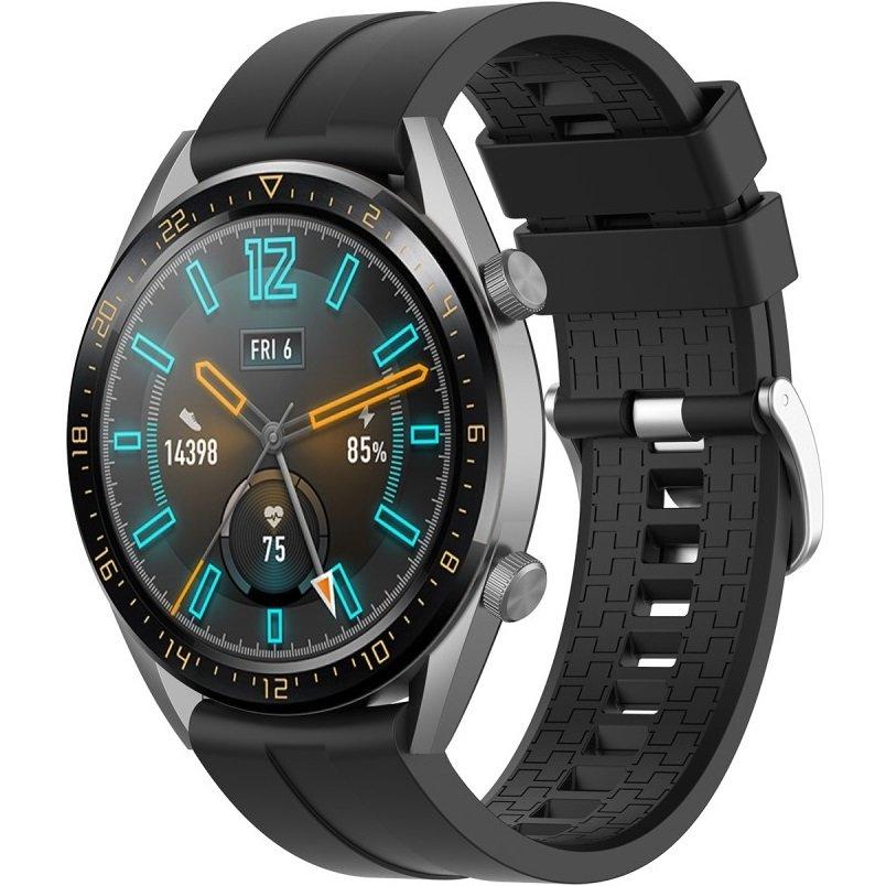 Universal Silicone Strap 22mm, Black