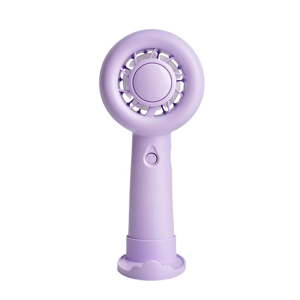 Portable Handheld Fan Rechargeable Mini Fan with Adjustable Speed Settings USB Charging Compact Design for Indoor Outdoor Use