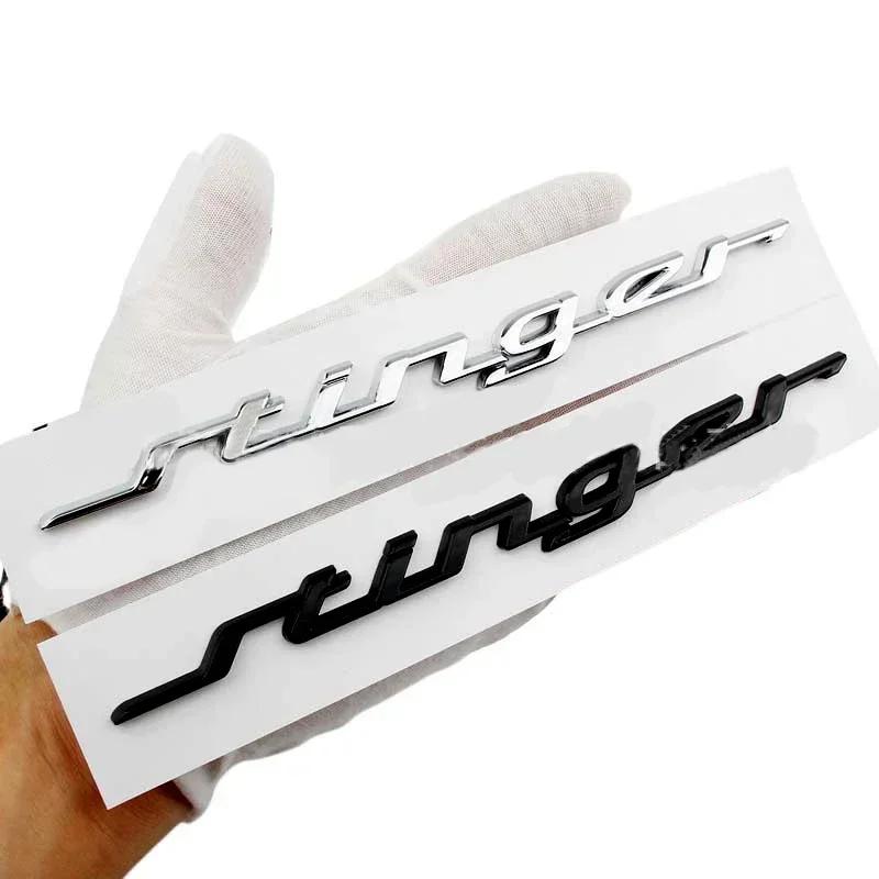 AANA1 19CM ABS for KIA Stinger Logo 2023 2016 2017 2018 2019 2020 2021 2022 Car Rear Trunk Emblem Fender Side Badge Decals Accessories