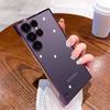 Подходит для Samsung S25 Ультратонкий Безрамочный Чехол для Мобильного Телефона Гальваническое покрытие S24plus Прозрачный Противоударный Защитный Чехол S23