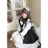 S-5XL Cute Japanese Style Lolita Maid Black and White Girl Dress Lolita Women's Suit