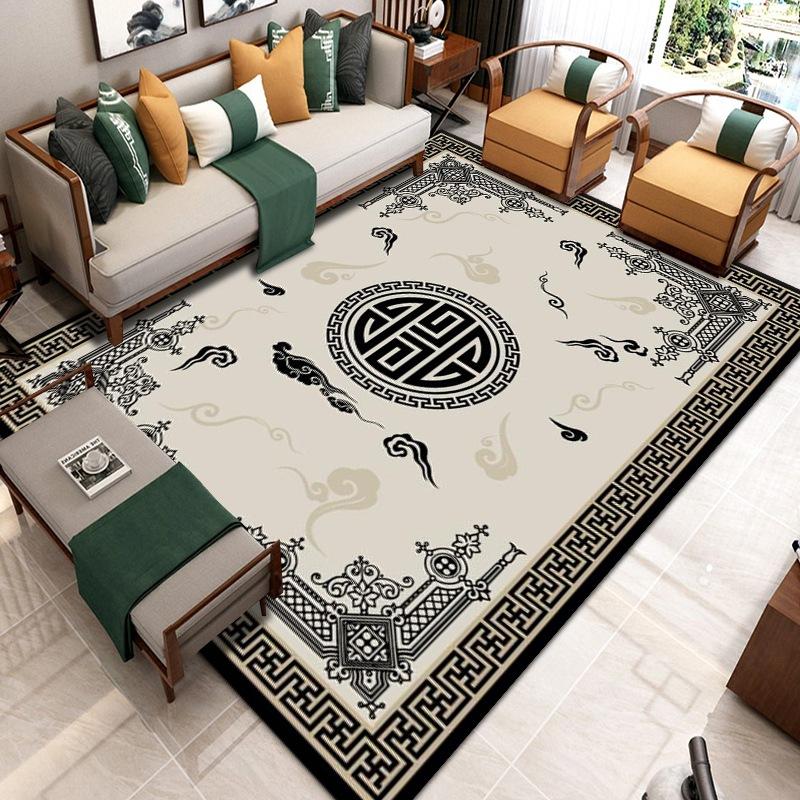 Ethnic Style Carpet Living Room New Chinese Style Large-area Retro Carpet Bedroom Floor Mat