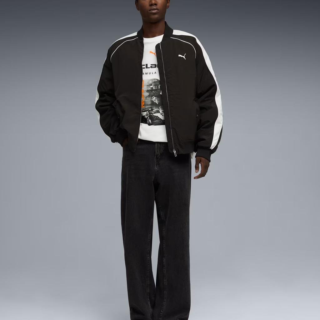 Puma X McLaren Норрис Вязаный Пуловер Круглый Вырез Короткий Рукав Футболка Мужские Топы 637451-02