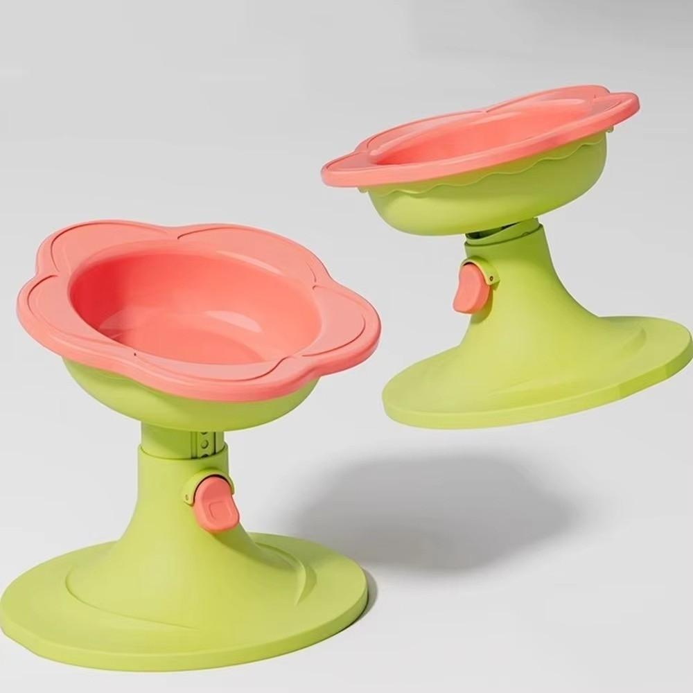 Керамическая миска для кошек большой вместимости Миски для собак в виде цветка Прочная миска на высокой ножке для питомцев Кормление питомца