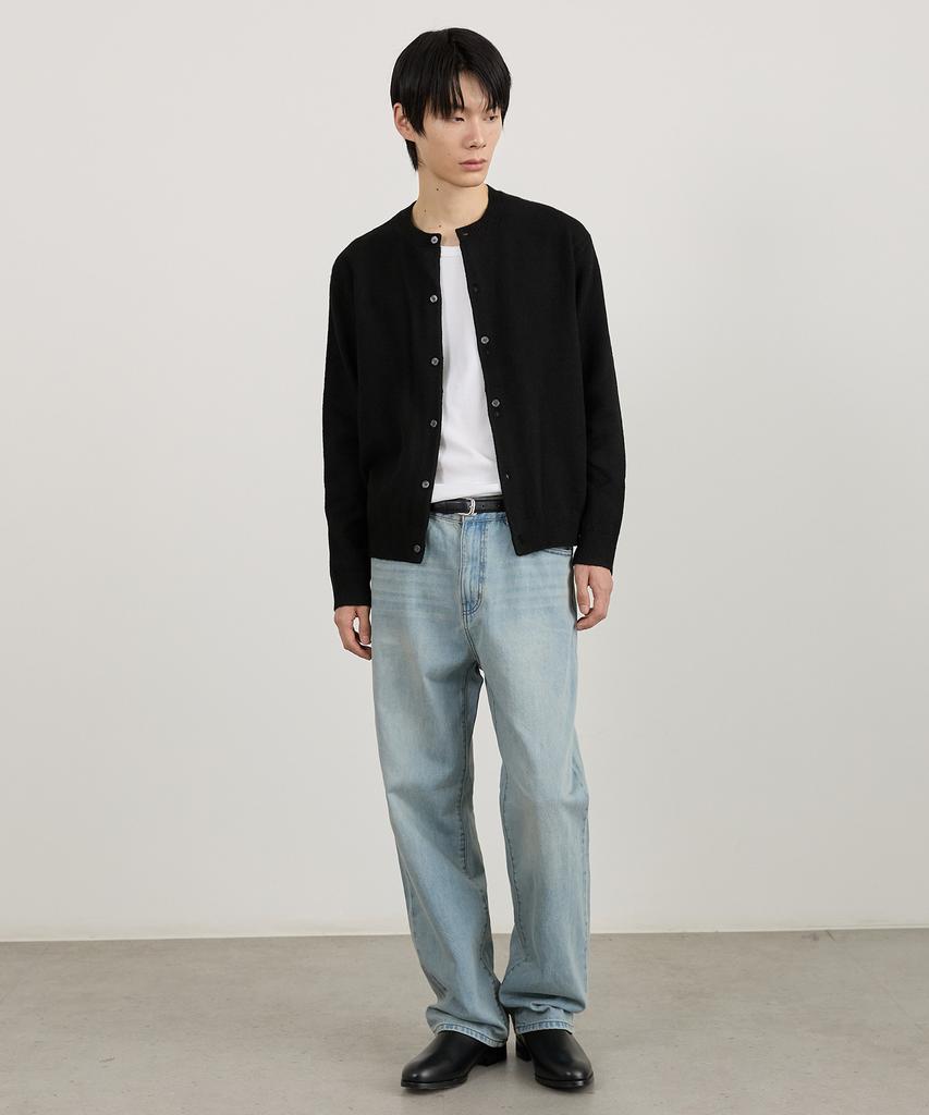 TMAKER Button Rhythm Round Cardigan Bk